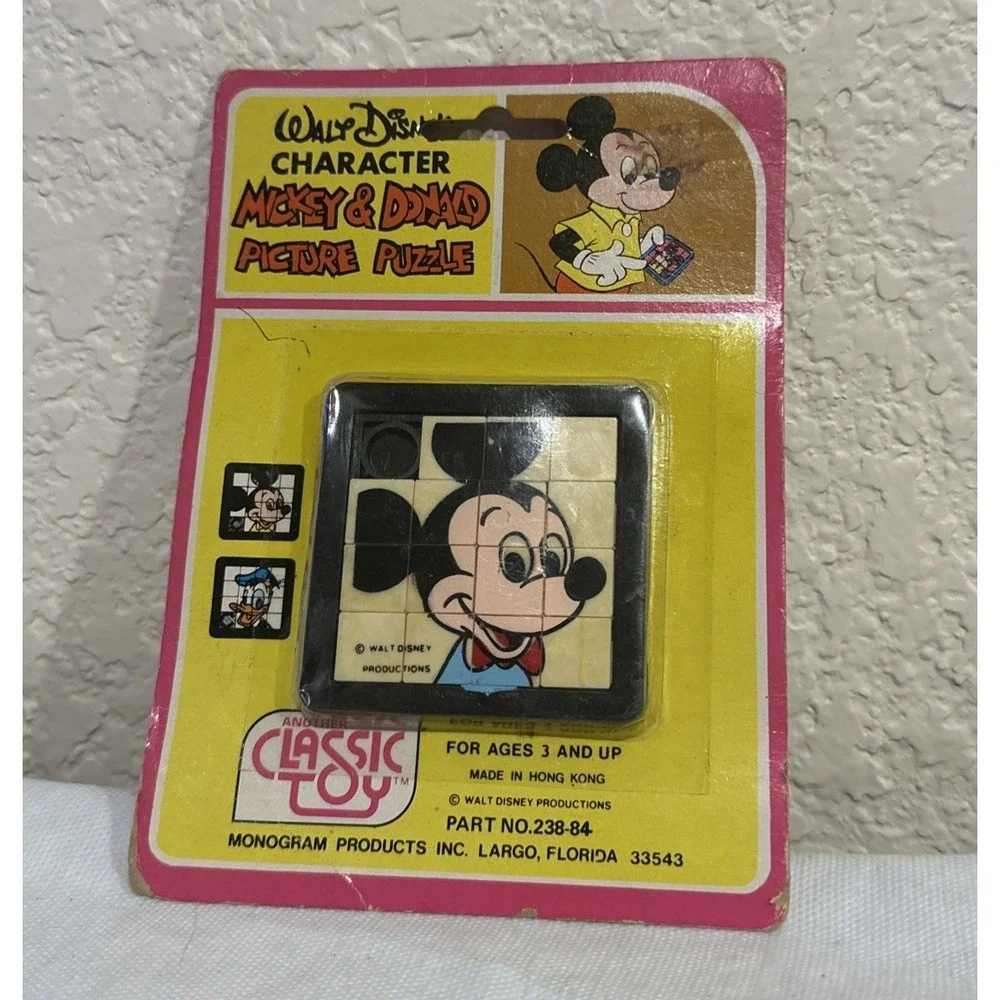 Vtg‎ Walt Disney Mickey & Donald Picture Puzzle Original Package From Hong Kong